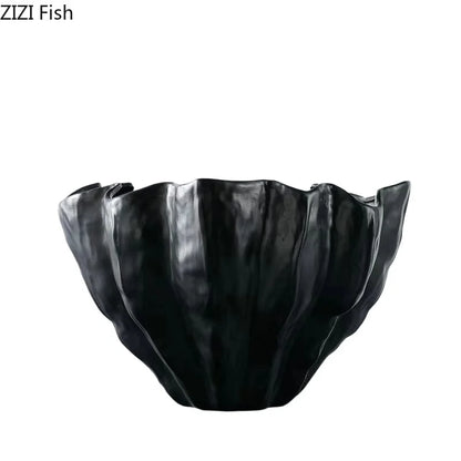 DecorBites™ Black Resin Bud Vase Modern Room Decor Flowers Arrangement Desk Vase