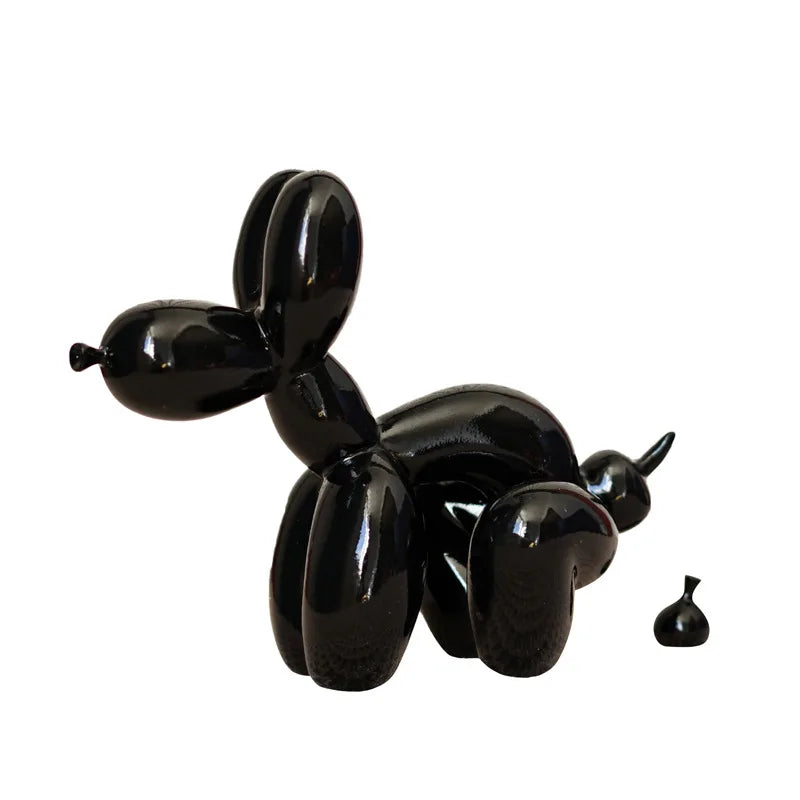 DecorBites™ Balloon Dog Sculpture: Funny Puppy Resin Craft for Home Decor
