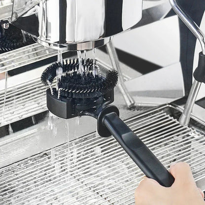 DecorBites™ Coffee Machine Cleaning Brush - Brewing Head Cleaner Tool & Mini Spoon