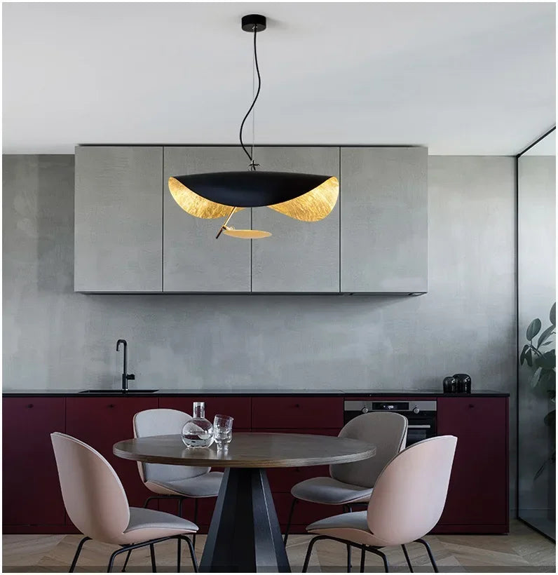 ™ LED Flying Saucer Chandelier - Modern Ceiling Light for Living Room & Bar