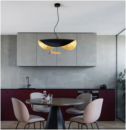 ™ LED Flying Saucer Chandelier - Modern Ceiling Light for Living Room & Bar