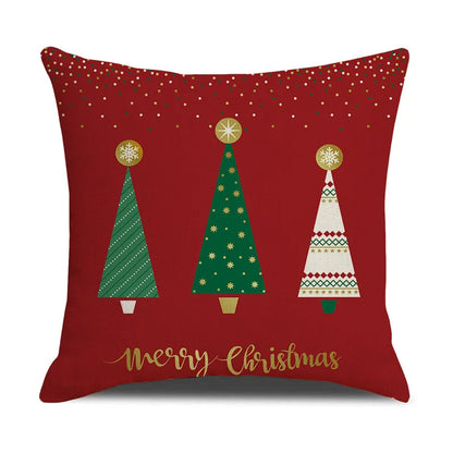 DecorBites™ Christmas Deer Linen Cushion Cover - Home Decor Sofa Pillowcase