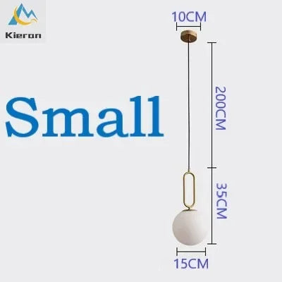 DecorBites™ Glass Ball LED Chandelier for Bedroom, Living Room & Restaurant