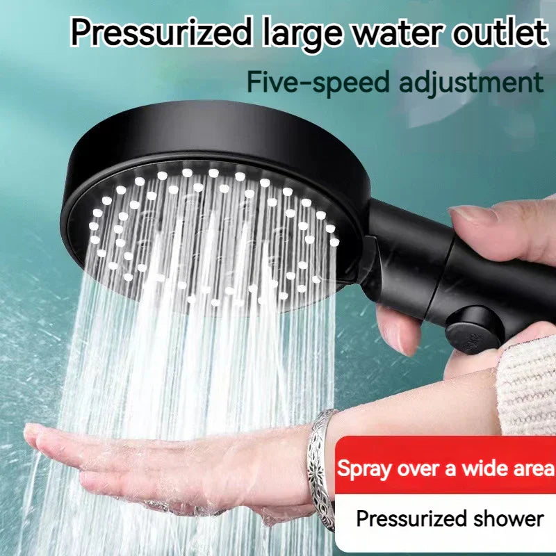 ™ High Pressure 5 Modes Round Shower Head Set for Bathroom Accessories