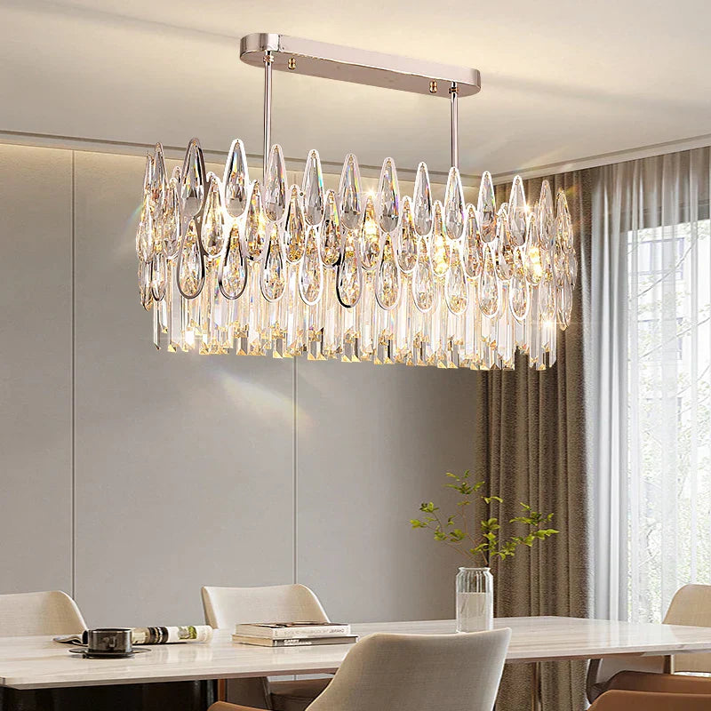 DecorBites™ Crystal Chandelier Duplex Spiral Staircase Post-modern Luxury Light