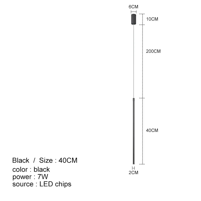 DecorBites™ LED Line Chandelier: Nordic Creative Lighting for Living Room & Bedroom