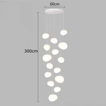DecorBites™ Crystal Chandelier Stair Pendant Light Modern Living Room Interior Lighting