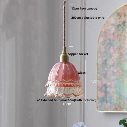 DecorBites™ Amber Glass LED Pendant Light - Nordic Modern Balcony Foyer Coffee Wall Lamp