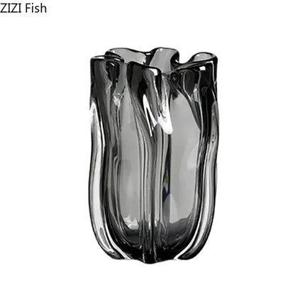 DecorBites™ Glass Vase Hydroponics Desk Decoration Floral Arrangement Room Decor