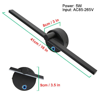 DecorBites™ Linear LED Wall Lamp with Switch, 300° Rotation, 41CM, Nordic Minimalist Design