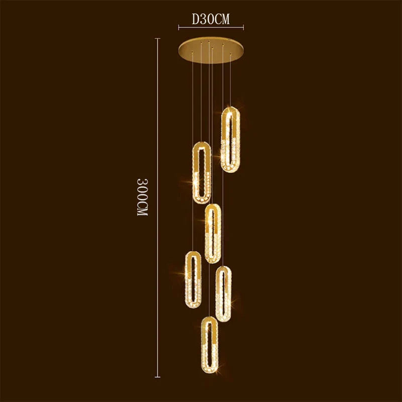 DecorBites™ Crystal Chandelier Dining Room Pendant Lights Ceiling Lamps Luxe Indoor Lighting