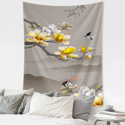 DecorBites™ Flying Crane Wall Hanging Tapestry for Home Retro Wall Decor