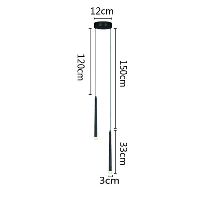DecorBites™ LED Minimalist Pendant Lamp - Black/White for Bedroom, Dining, Coffee Shop Lighting