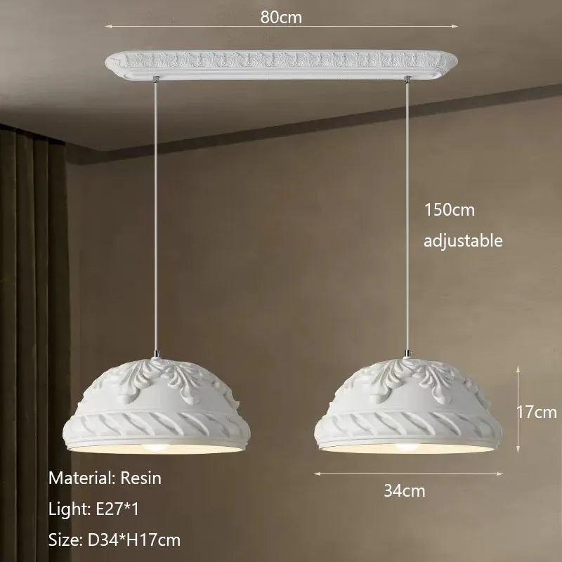 DecorBites™ French Cream Style LED Chandelier for Restaurant Bar and Kitchen