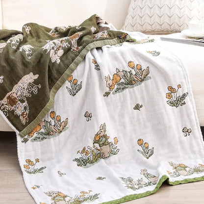 DecorBites™ Boho Cotton Gauze Bath Towel - Quick-Dry & Large Wrap