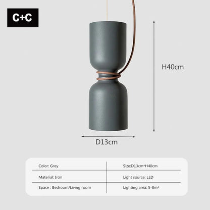 DecorBites™ LED Pendant Light: Minimalist Iron Fixture for Bedroom, Living Room, Restaurants & Bars