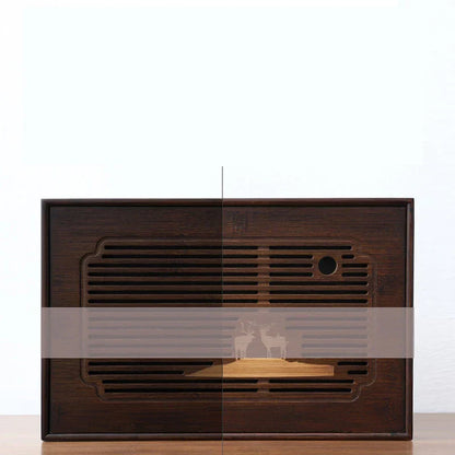 DecorBites™ Bamboo Tea Tray: Natural, Rectangular Tea Board for Kung Fu Tea Set