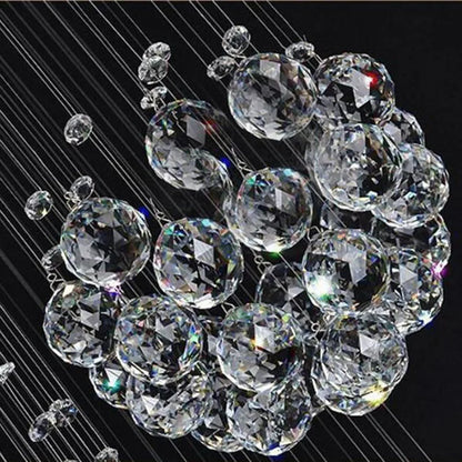 DecorBites™ Crystal Staircase Chandelier Pendant Light - Modern Luxury Large Villa Ceiling Lights