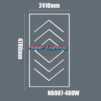 DecorBites™ Hexagon LED Ceiling Light for Home Garage and Commercial Systems