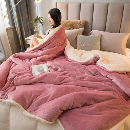 DecorBites™ Cozy Dual Use Flannel Duvet Cover - Autumn Winter Warmth Blanket Quilt