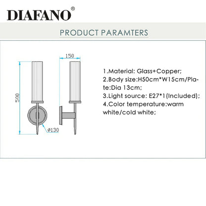 DecorBites™ Copper Wall Sconce for Elegant Indoor Lighting