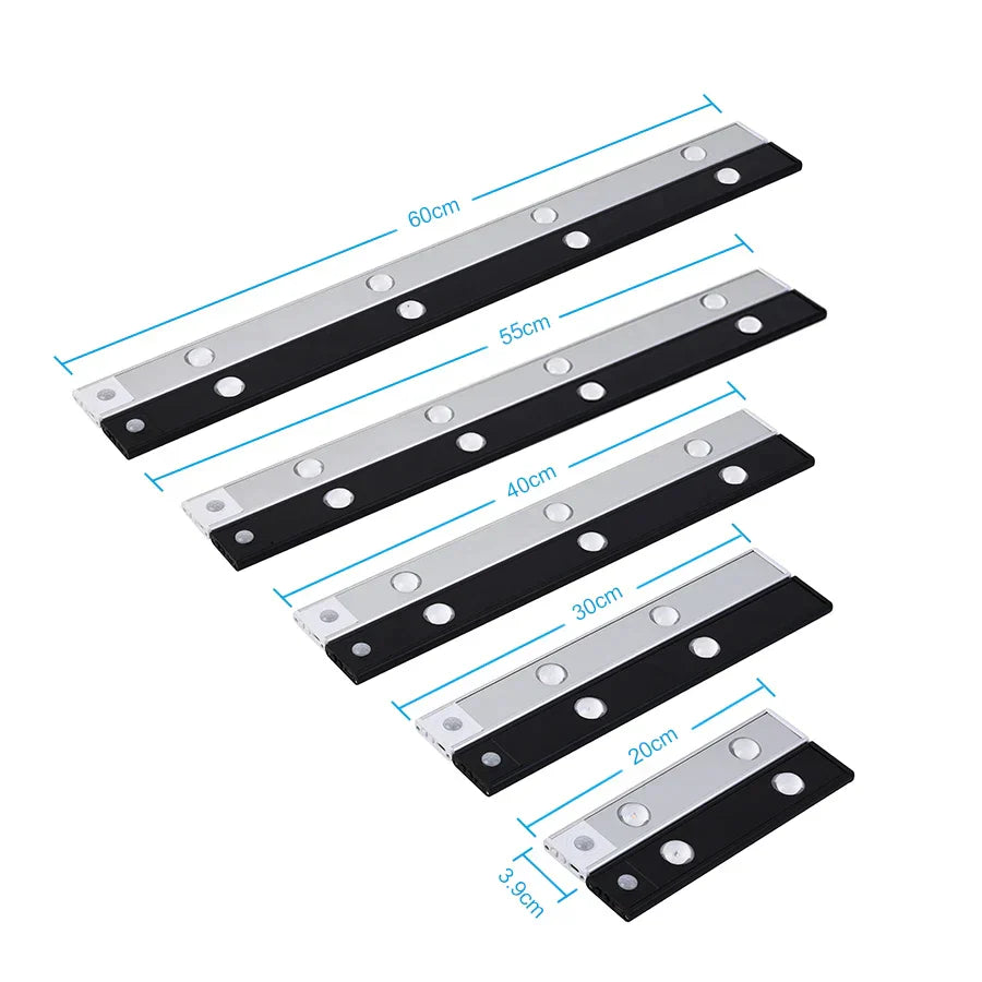DecorBites™ LED PIR Motion Sensor Cabinet Light - Ultra-Thin & Wireless Rechargeable Night Light