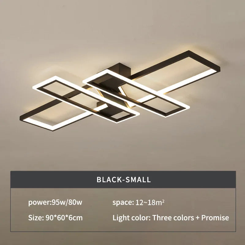 DecorBites™ LED Ceiling Chandelier: Modern Living Room Dining Kitchen Decor Lighting Fixture