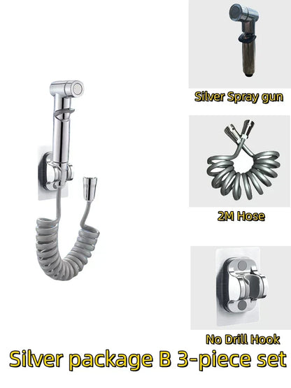 DecorBites™ High Pressure Handheld Bidet Sprayer Set for Bathroom Hygiene and Cleaning