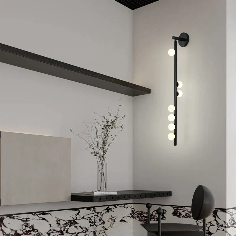DecorBites™ Glass Wall Lamp for Clubhouse Villa Living Room TV Wall Background, Bedroom Bedside