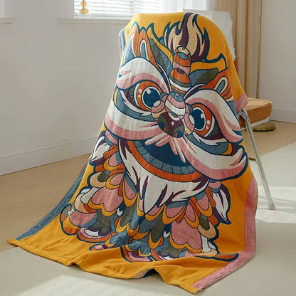 DecorBites™ Cotton Gauze Bath Towel - Soft & Absorbent Ethnic Style Wrap