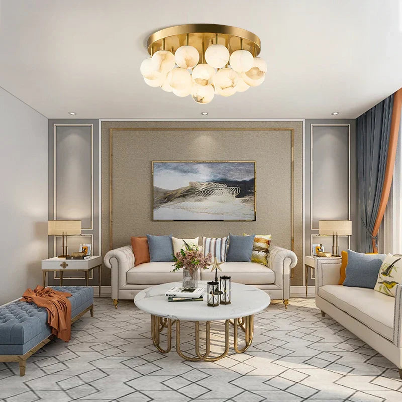 DecorBites™ LED Marble Balls Chandelier for Dinning Room