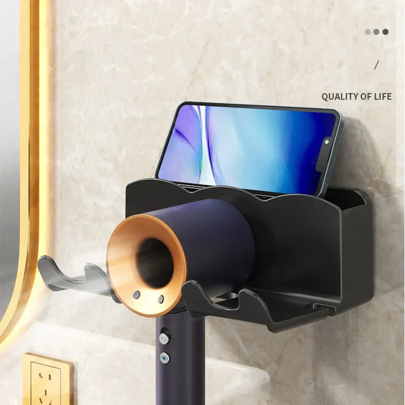 ™ Haircare Holder: Wall Mount Hairdryer Organizer & Straightener Stand