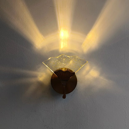 DecorBites™ Ginkgo Leaf LED Crystal Wall Lights for Home Decor and Lighting