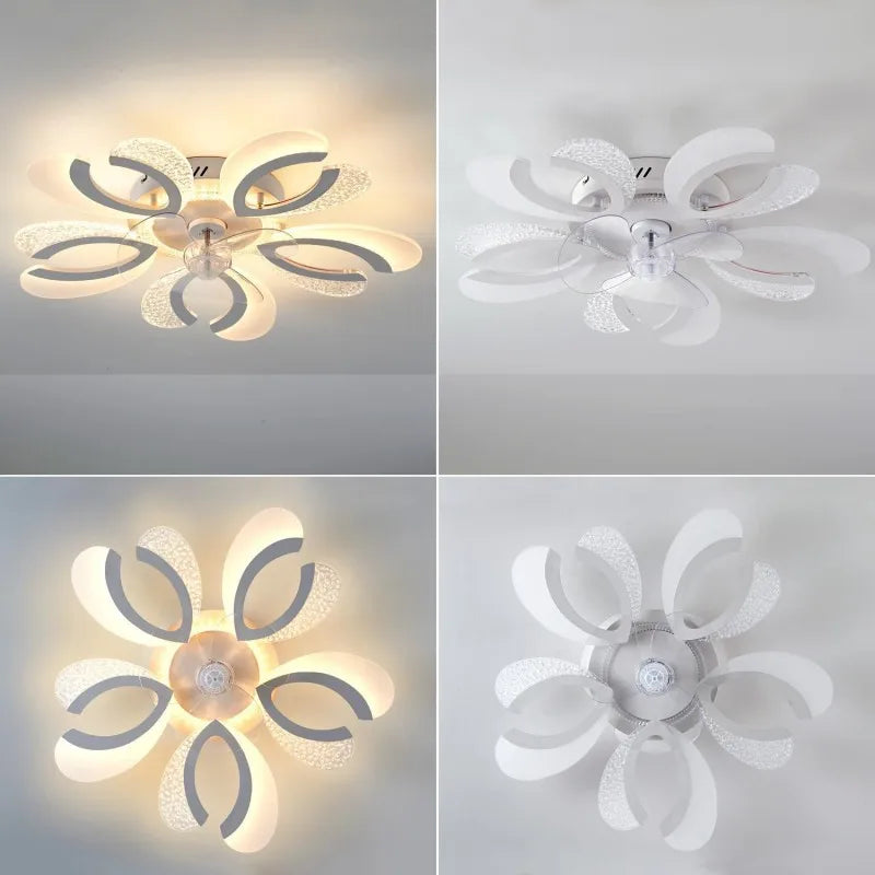 DecorBites™ Ceiling Fan Light LED, Remote Control, Silent, 220V