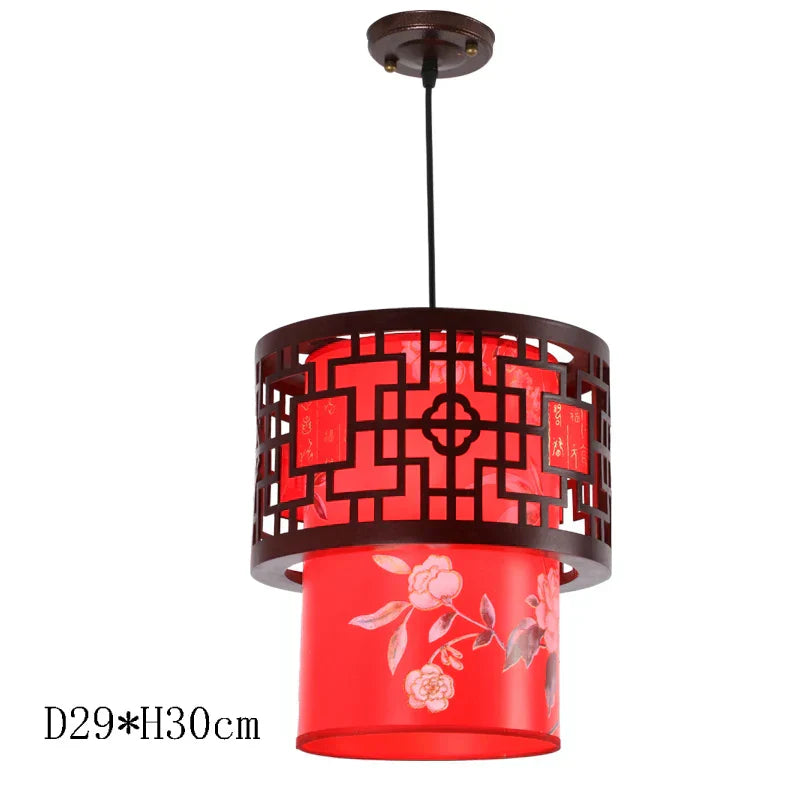 DecorBites™ Antique Wood Pendant Lights for Dining Room, LED Living Room Decor Lighting Fixtures