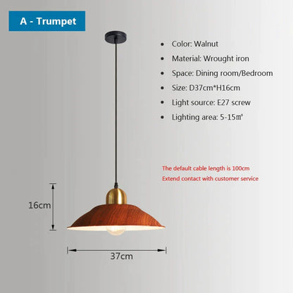 DecorBites™ Iron Industrial Chandeliers, Nordic Pendant Light for Home, Retro Loft Hanging Lamps