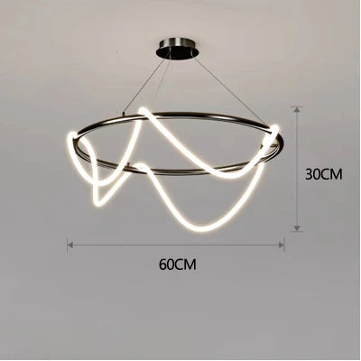 DecorBites™ LED Long Hose Chandelier for Dining Room Kitchen Bar Pendant Lamp