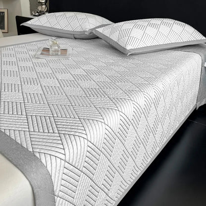 DecorBites™ Cooling Ice Bean Mesh Embroidered Maternal Child Grade Soft Mattress