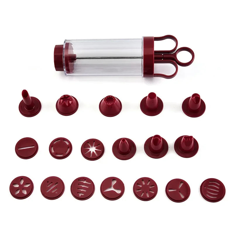 DecorBites™ Cookie Cream Cake Press Decorating Kit Butter Syringe Pastry Baking Tools
