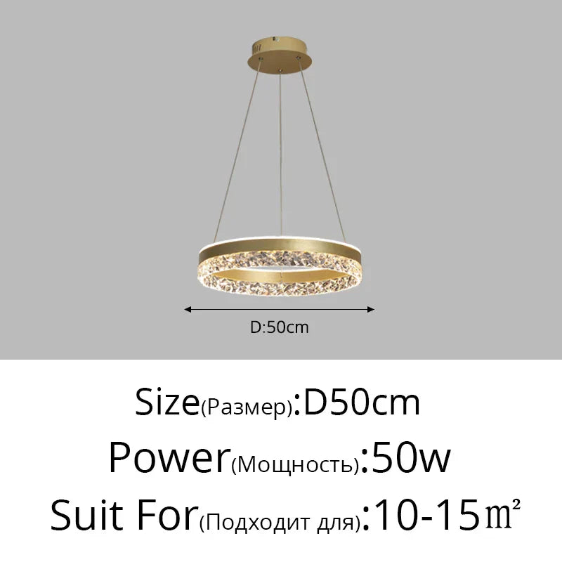 DecorBites™ LED Chandelier Pendant Light with Remote Control for Home Decor