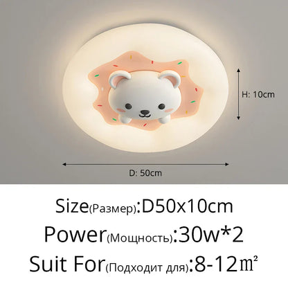 DecorBites™ Kids Room Chandelier Remote Dimable Ceiling Lights