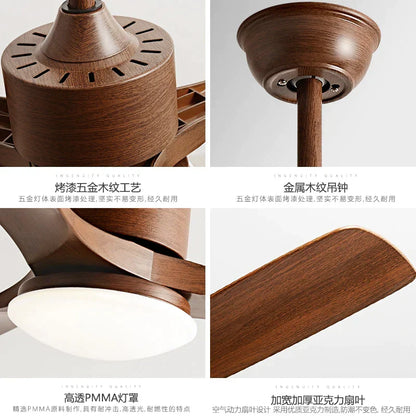 DecorBites™ 3-Blade DC Ceiling Fan with LED Light & Remote Control.