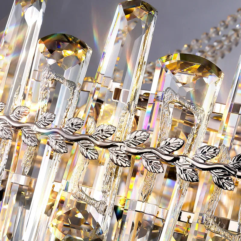 DecorBites™ Crystal Chandelier for Modern Luxe Home, Bedroom, Dining Room Villas