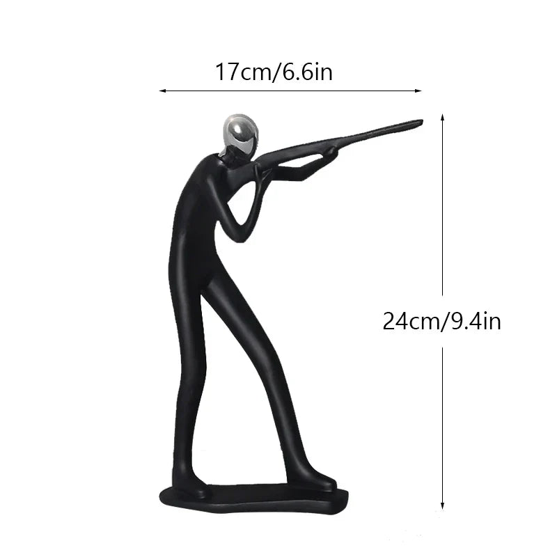 DecorBites™ Abstract Athlete Statue Sculpture for Home Office Decor
