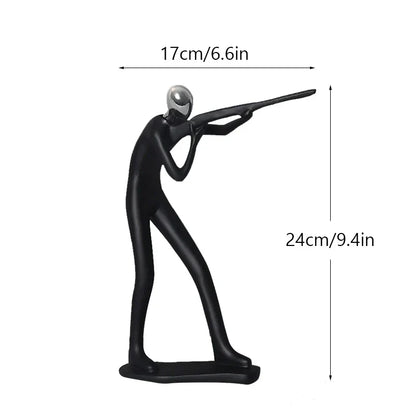 DecorBites™ Abstract Athlete Statue Sculpture for Home Office Decor