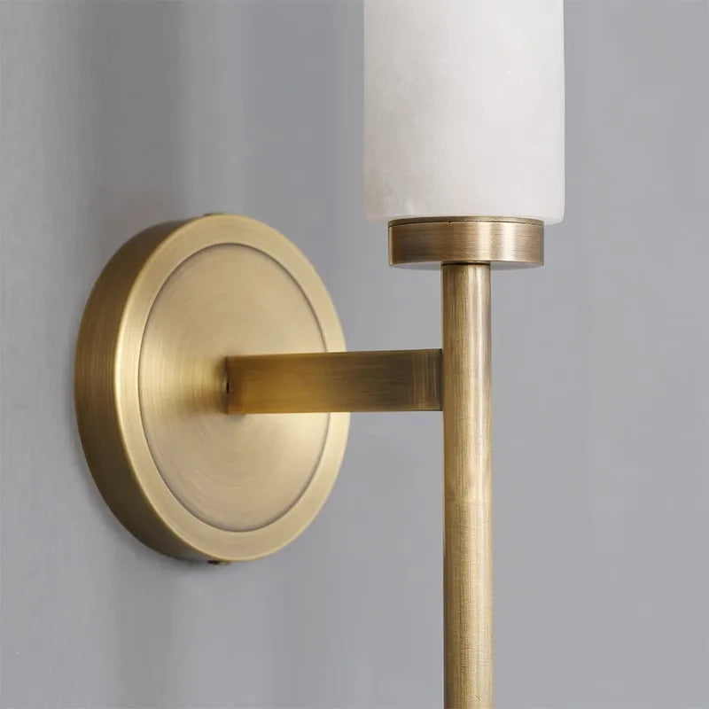 DecorBites™ Black Bronze Brass Marble Wall Lights Dimmable Home Decor Living Room Lighting