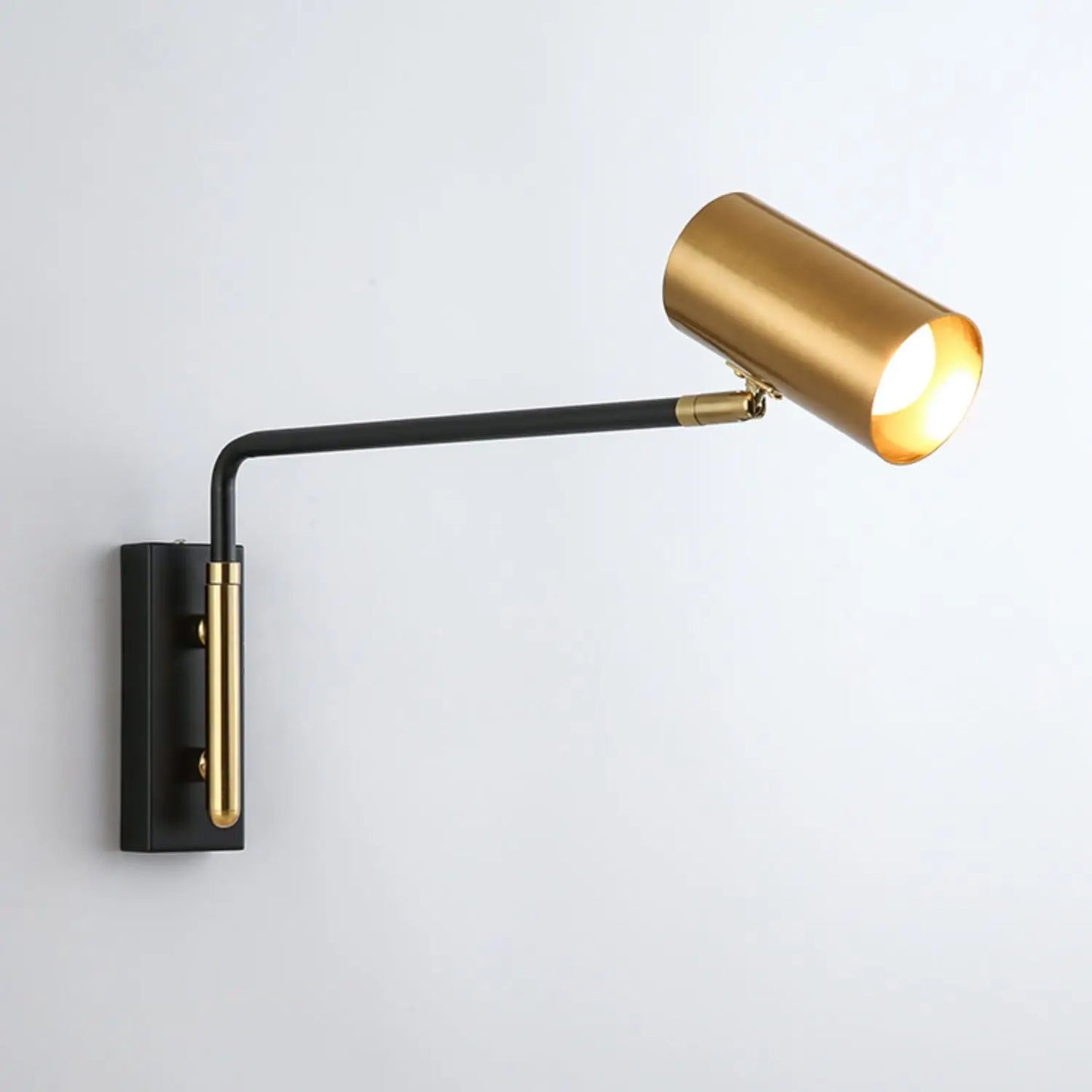 DecorBites™ LED Rotatable Wall Lamp Gold Black White Metal Sconce E27 Bulb