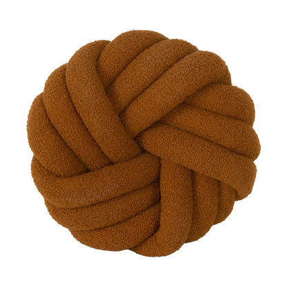 ™ Knotted Ball Grey Throw Pillow for Bed Couch Living Room
