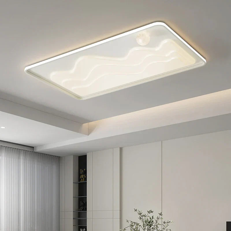 ™ LED Chandelier: Modern Lighting Fixture for Home Decor, White Lustre Lights
