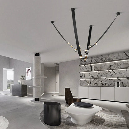 DecorBites™ Italian Light Luxury Leather Chandelier for Dining Room and Living Room